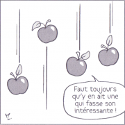 Pommes qui tombent